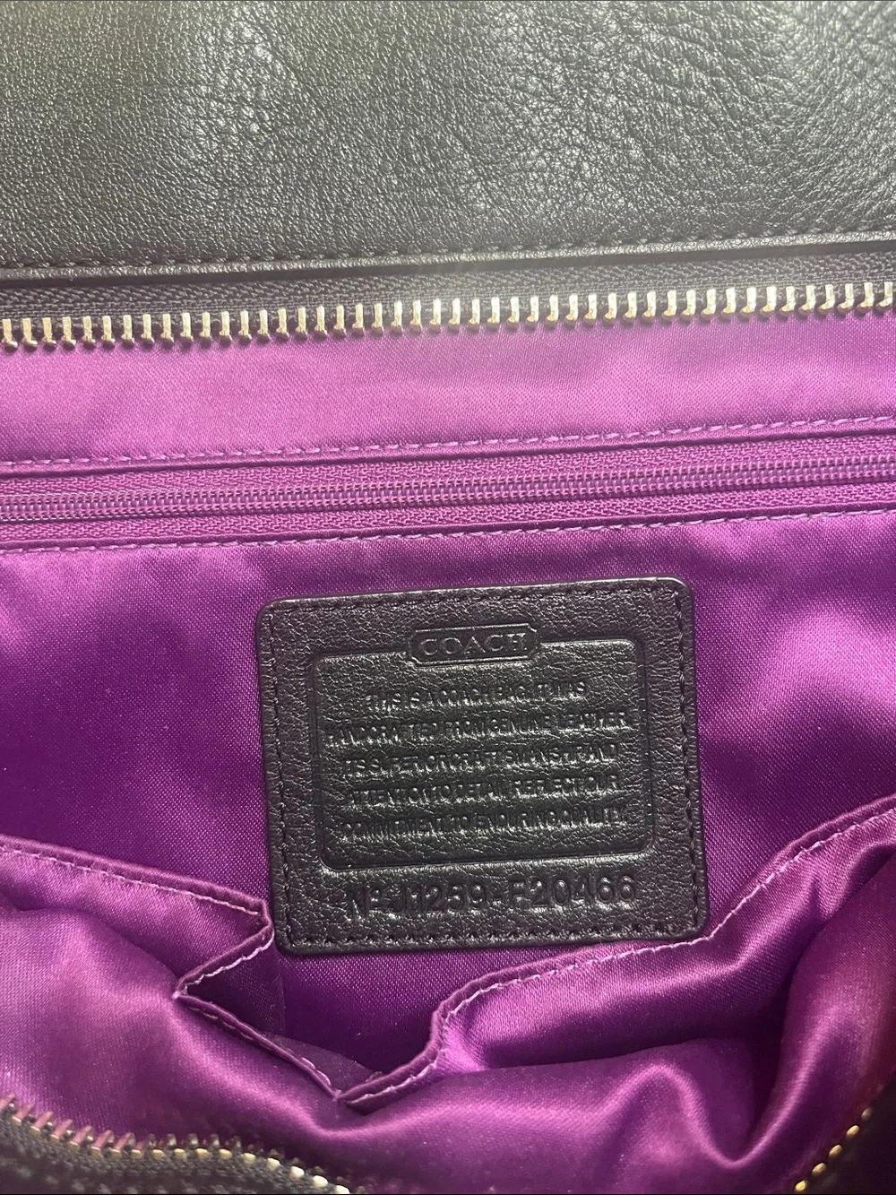 Coach Madison Tote BLACK LEATHER - Picture 4 of 8
